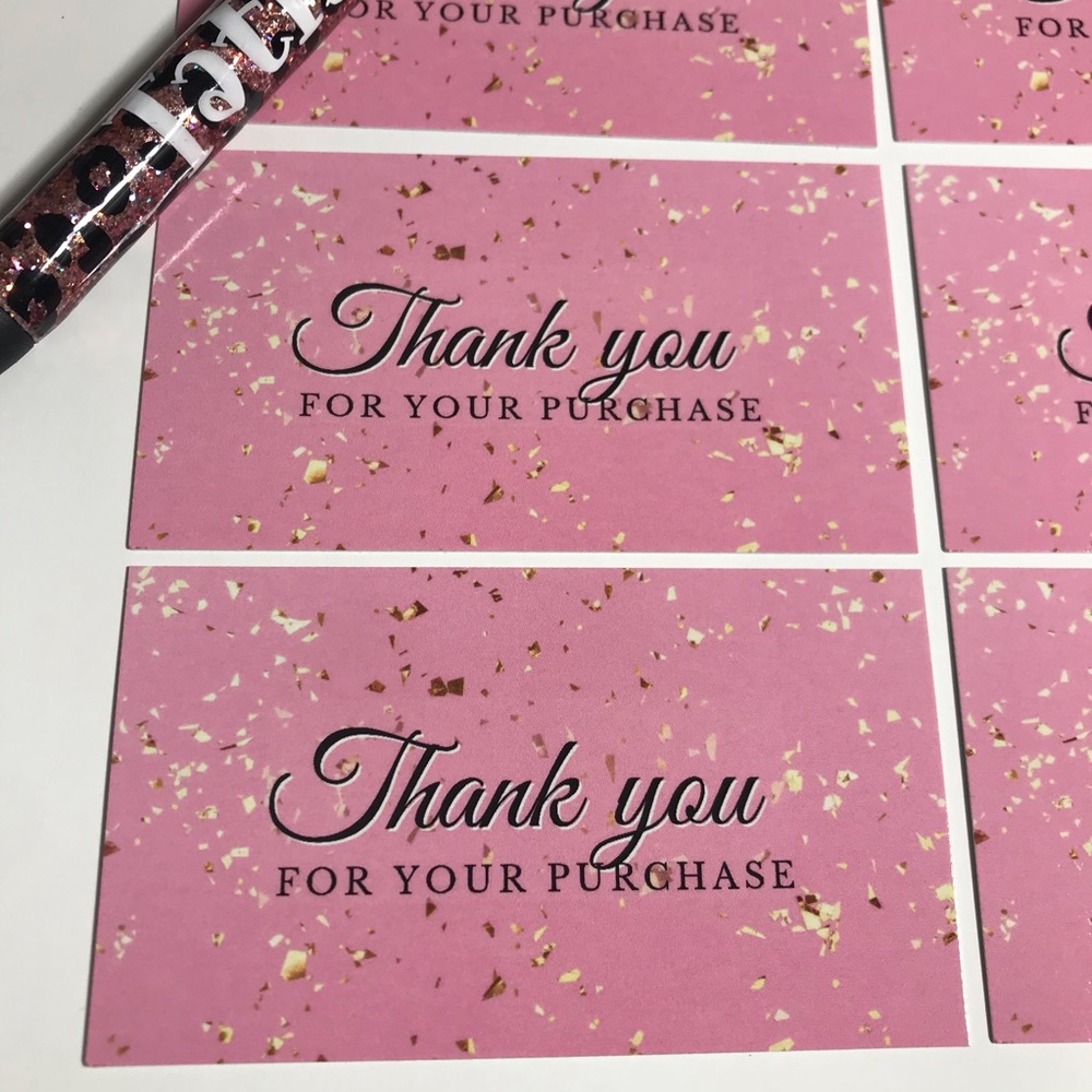 30 thank you for your purchase cards glossy size 3.5x2 - Picture 5 of 6